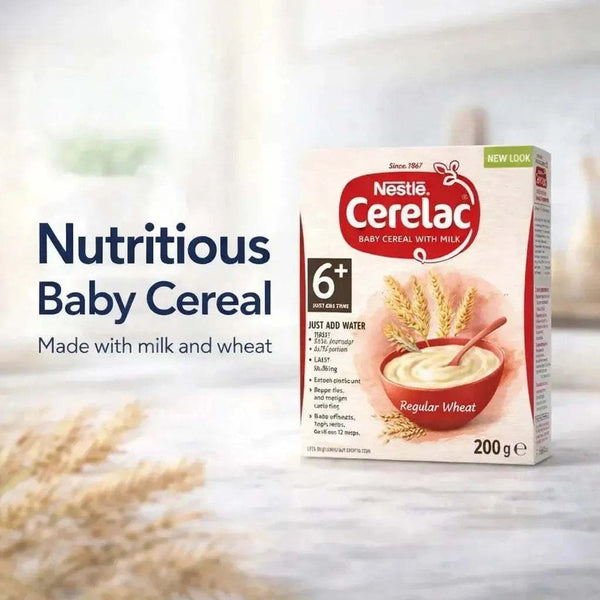 Nestle Cerelac Baby Cereal with Milk (Regular Wheat) - (Pack of 6 x 200g) Facebook Ad