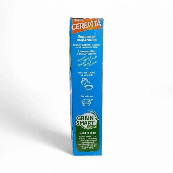 Nestle Cerevita Nutritious Instant Cereal 500g pack with corn and chocolate flavor for quick nutritious breakfast