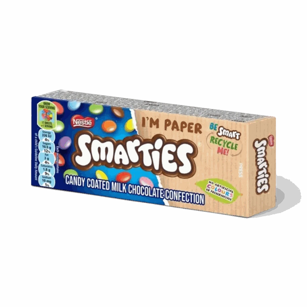 Nestlé Smarties 40g colourful candy-coated milk chocolate snacks in single-serve pack