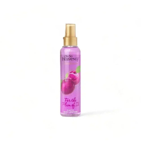 Oh So Heavenly Scentsations Body Spritzer For The Plum of It 200ml bottle with berry and plum fragrance