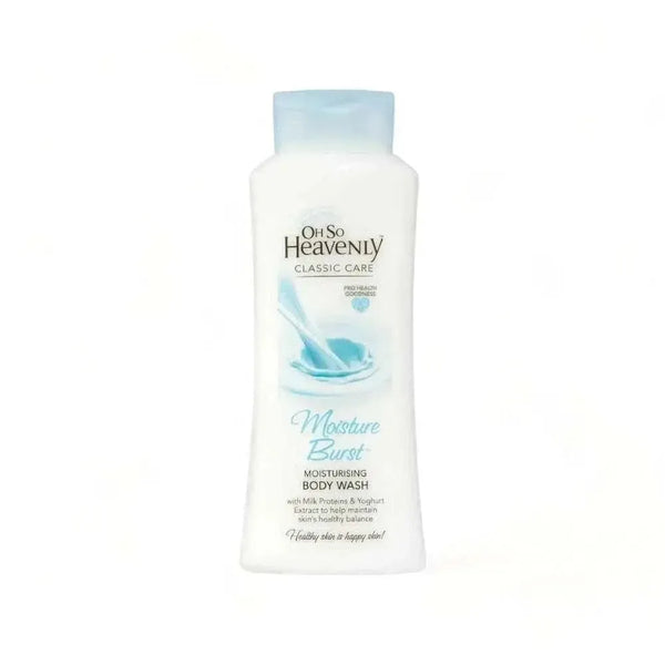 Oh So Heavenly Classic Care Moisture Burst Body Wash 720ml bottle with milk proteins and yoghurt extract for moisturized skin