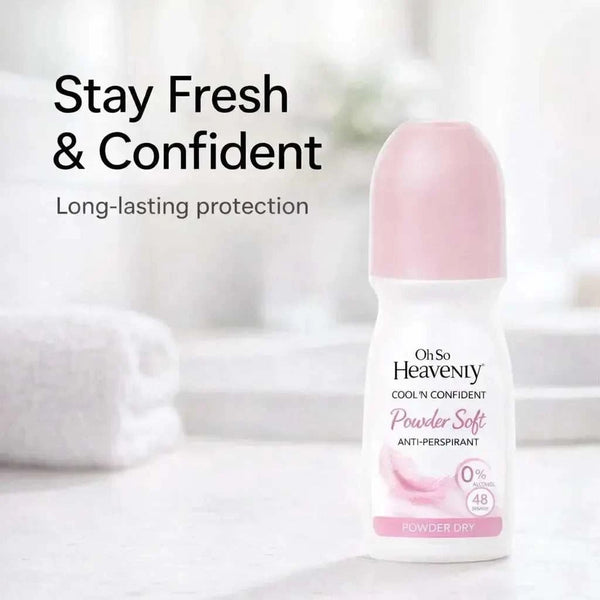 Oh So Heavenly Cool ‘n Confident - Powder Soft Anti-Perspirant Roll On (100ml) Facebook Ad