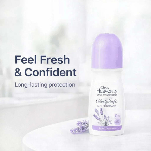 Oh So Heavenly Cool ‘n Confident - (0% Alcohol) Velvety Soft Anti-Perspirant Roll On (100ml) Facebook Ad