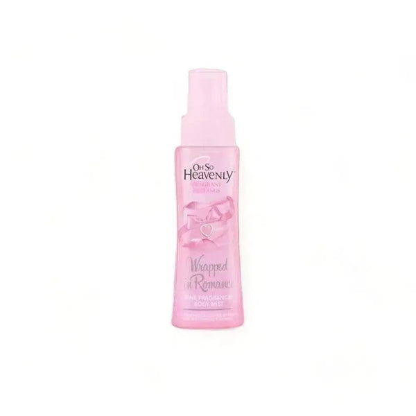 Oh So Heavenly Fragrant Feelings Body Mist Wrapped In Romance 50ml with fruity floral scent and vegan cruelty-free formula