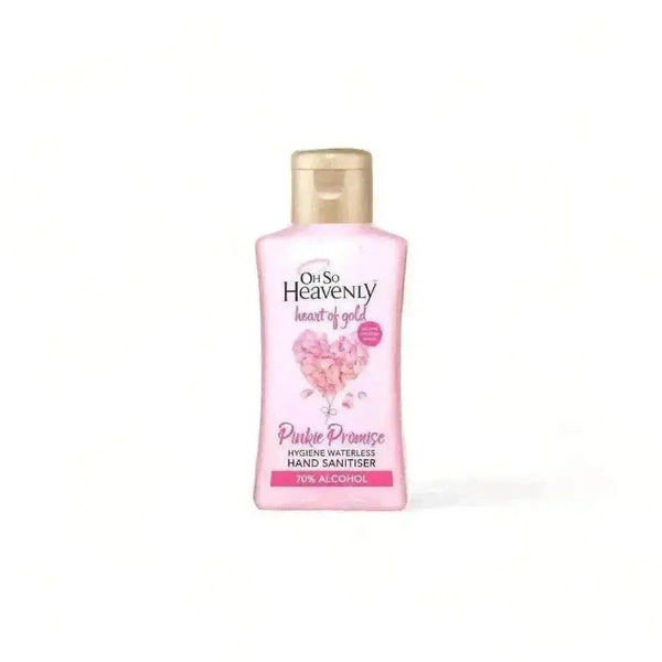Oh So Heavenly Heart of Gold Pinkie Promise waterless hand sanitiser 90ml bottle