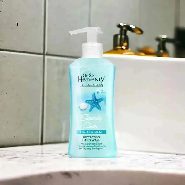 Oh So Heavenly Hygiene Clean Hand Wash 200ml bottle with cucumber extract and fresh scent