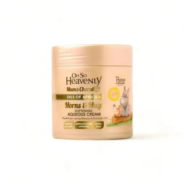 Oh So Heavenly Mum & Cherub Aqueous Cream 470ml with Marula and Baobab Oils for soft baby skin