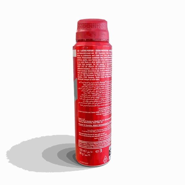 Old Spice Original Deodorant Body Spray 150ml can with iconic masculine scent and long-lasting freshness
