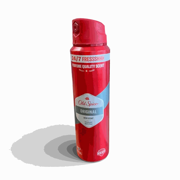 Old Spice Original Deodorant Body Spray 150ml with classic long-lasting masculine fragrance