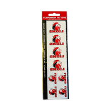 Olive Temporary Tattoo strips featuring official Lions logos for easy application and temporary wear