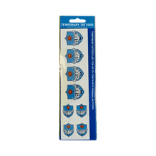 Bulls official licensed olive temporary tattoo strips with team logo designs
