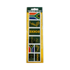 Assorted South African flag and "Go Bokke" supporter olive temporary tattoos on skin