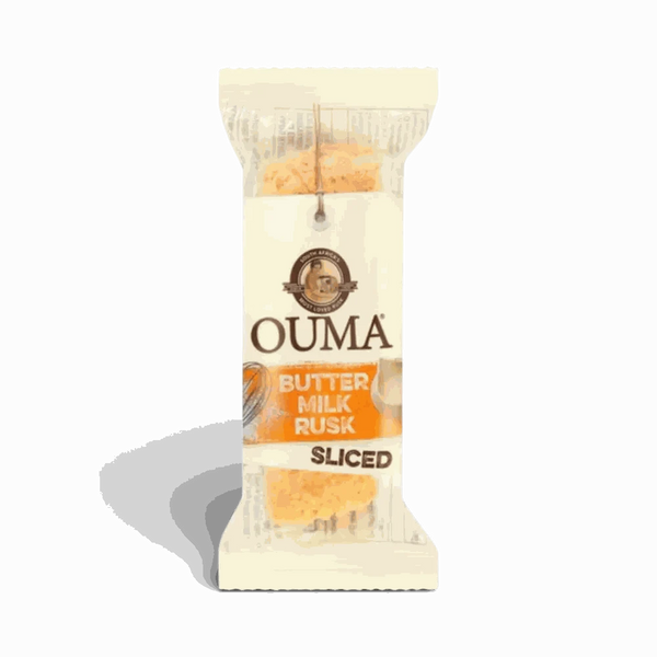 Ouma Rusks Buttermilk single sliced 30g pack, traditional South African crunchy snack