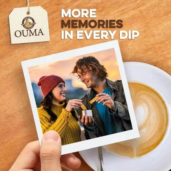 Ouma Rusks Three Seed sliced 450g pack with sunflower, sesame, and flax seeds for healthy snacking