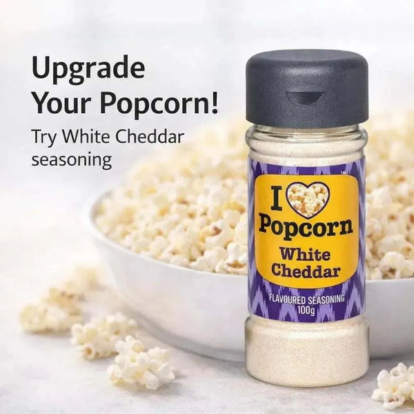 White cheddar popcorn seasoning 70g promotional image
