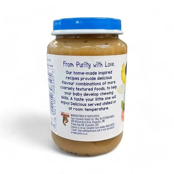 Purity Puree Jar Four Fruits 200ml baby fruit puree with apple, pear, banana, and pineapple blend