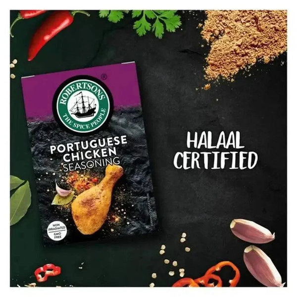 Robertsons Refill Portuguese Chicken 75g seasoning pack for authentic warm and smoky chicken flavor