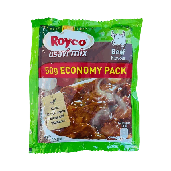 Royco Usavi Mix Beef Flavour 50g powdered seasoning for rich beef sauce and savory dishes