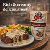 SPUR Sauce Mushroom 200ml jar with creamy savory mushroom sauce for steaks, burgers, and vegetables