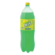 Schweppes Lemon Twist 2 litre sparkling soda water with lemon flavor bottle
