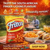 Simba Fritos Tomato 120g pack of South African tomato-flavored crunchy corn chips