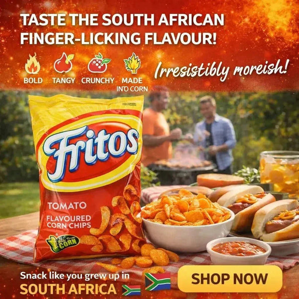 Simba Fritos Tomato 120g pack of South African tomato-flavored crunchy corn chips