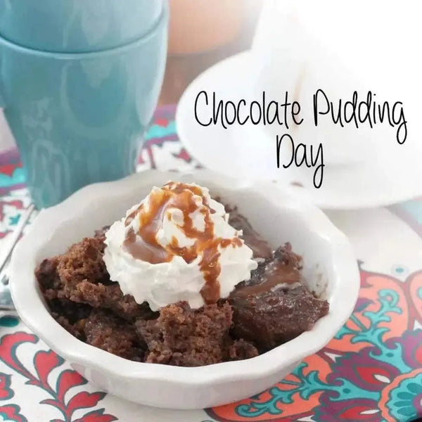 Snowflake Creations Saucy Chocolate Pudding 510g baking kit with rich chocolate mix and chocolate chips.