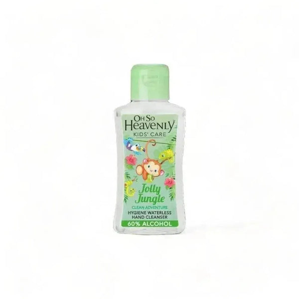 Oh So Heavenly Hygiene Waterless Hand Cleanser Jolly Jungle 90ml bottle for kids with fruity scent and vegan formula