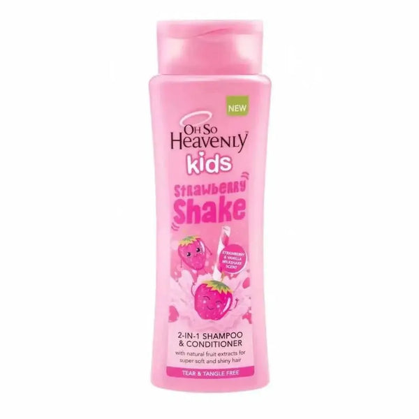 Oh So Heavenly 2-in-1 Strawberry Shake shampoo and conditioner bottle