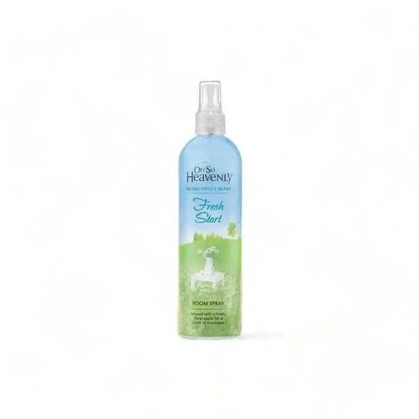 Oh So Heavenly Home Sweet Home Fresh Start room spray 400ml with iris ylang ylang amber scent vegan cruelty-free made in South Africa