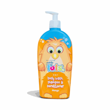 Clicks Made 4 Tots Mango 3-in-1 body wash shampoo and conditioner pump bottle for kids