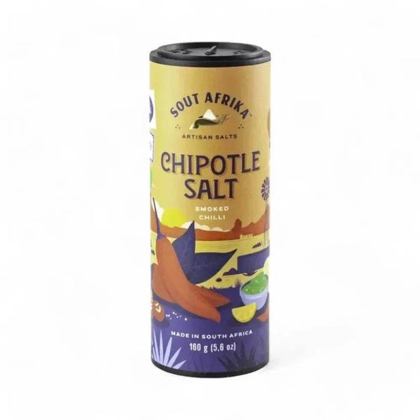 Sout Afrika Chipotle Salt 160g smoky artisan seasoning shaker for grilling and meats
