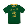 Women's medium Springboks Jersey FNB rugby shirt with team logo and FNB branding in durable polyester fabric