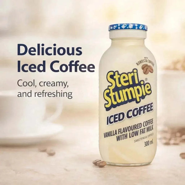 Steri Stumpie - Vanilla Flavoured Coffee with Low Fat Milk (350ml) Facebook Ad