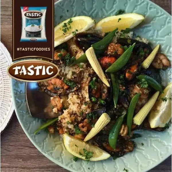 Tastic Soft & Absorbing Long Grain White Rice 2kg pack for flavorful, non-mushy meals