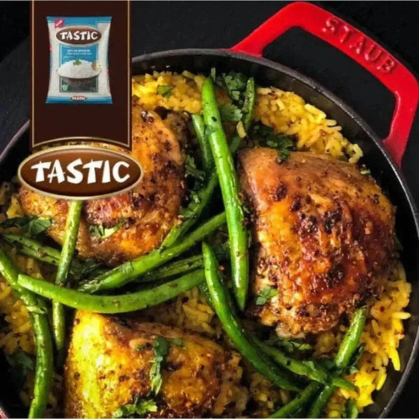 Tastic Soft & Absorbing Long Grain White Rice 2kg pack with soft texture and long grains