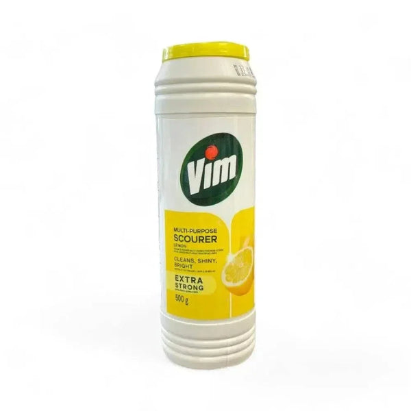 Vim Multi-Purpose Scourer 500g lemon fresh cleaning powder for tough stains and kitchen surfaces