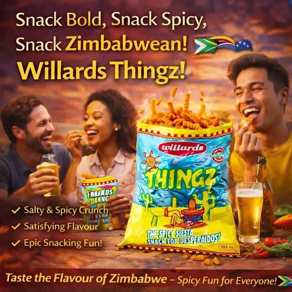Willards Thingz 150g bag salty spicy Zimbabwean crunchy snack
