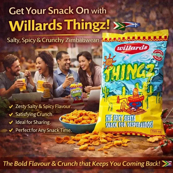 Willards Thingz 150g salty and spicy Zimbabwean snack pack
