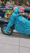 Checkers Sixty60 Teal Plastic Motorbike - Big version