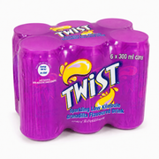 Twist Sparkling Low-Kilojoule Granadilla Flavoured Drink six pack of 300ml cans